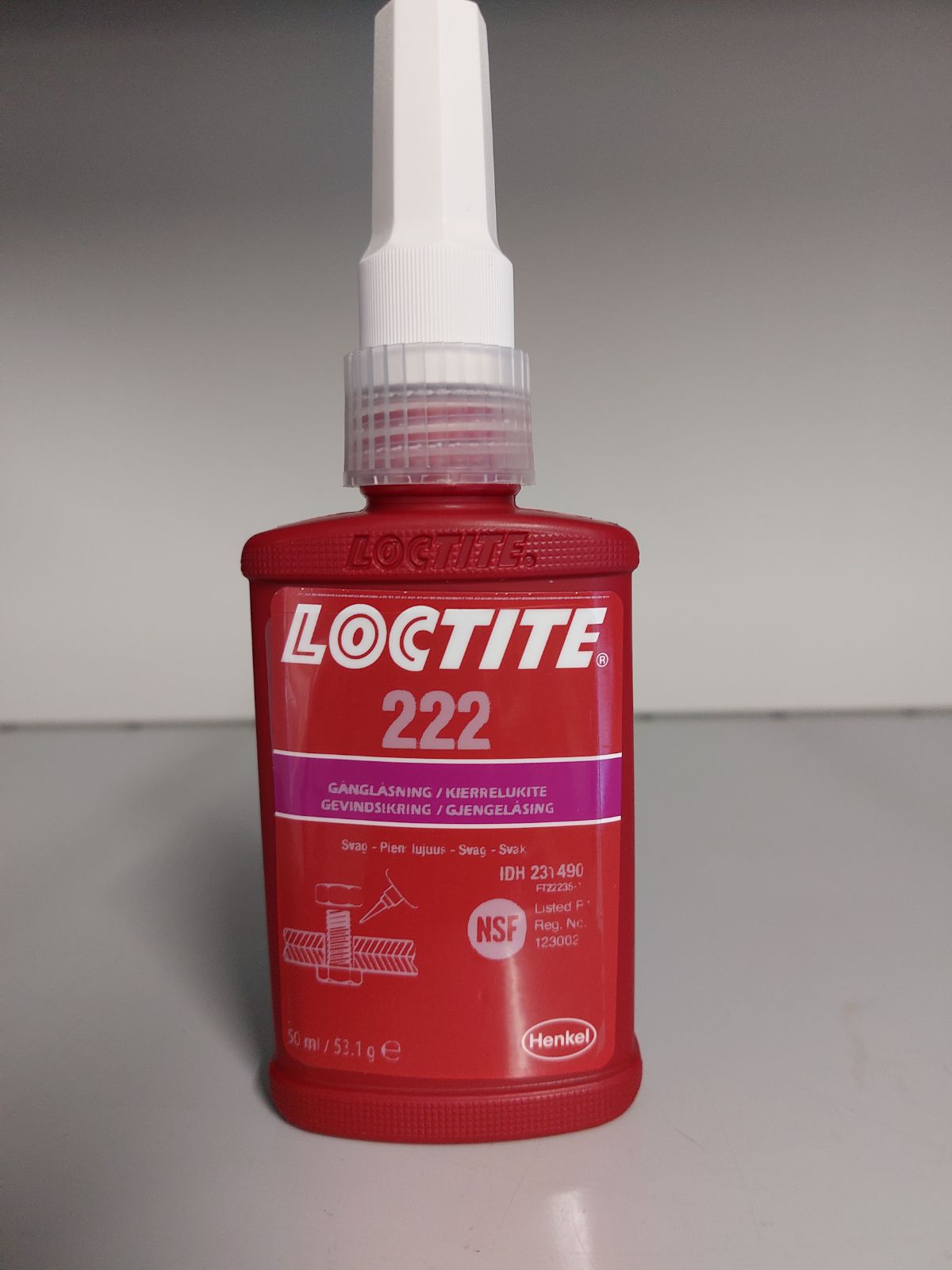 Loctite 222, threadlocker 